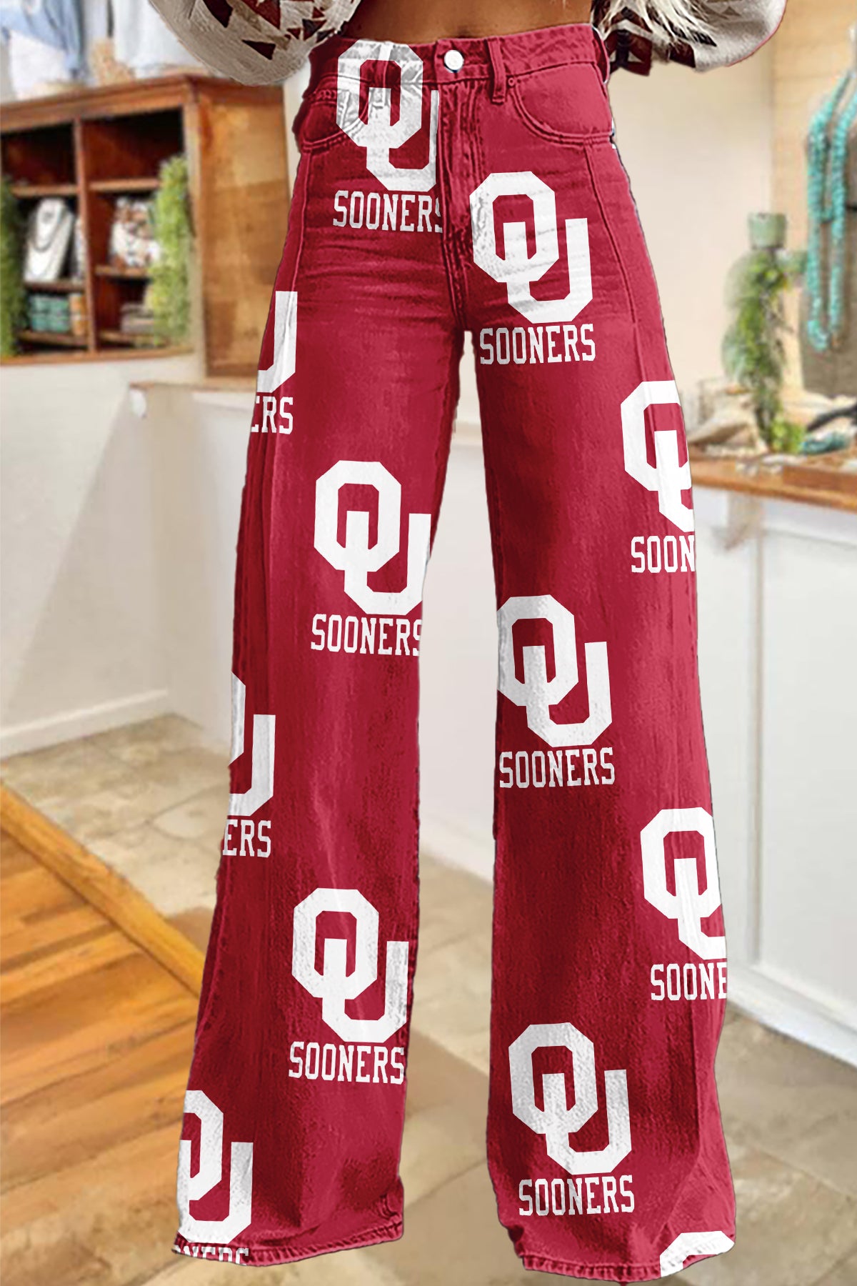 Game Day Oklahoma Sooners Wide-Leg Pants
