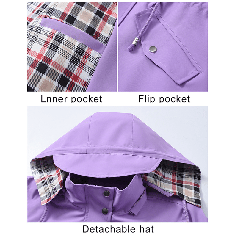 Marilyn™ | Check-Lined Waterproof Coat