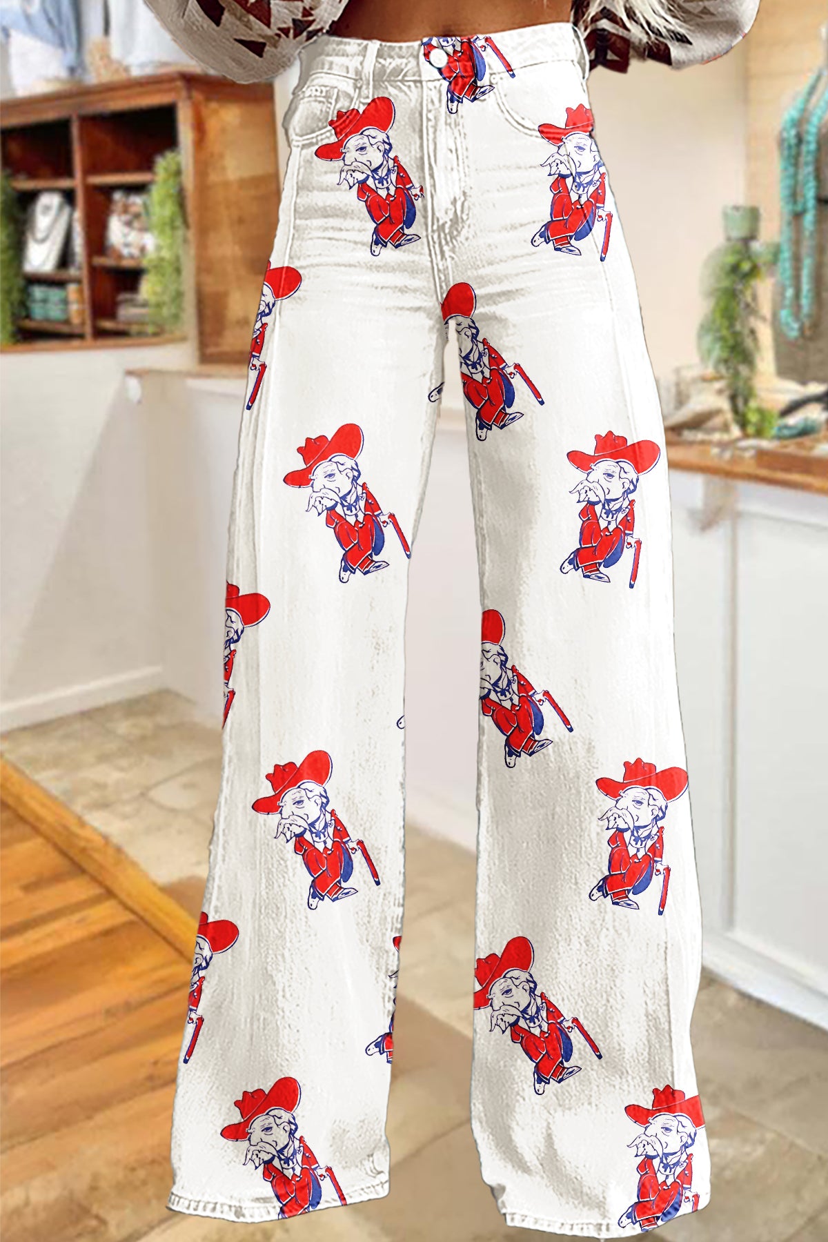 Game Day Ole Miss Rebels Wide-Leg Pants