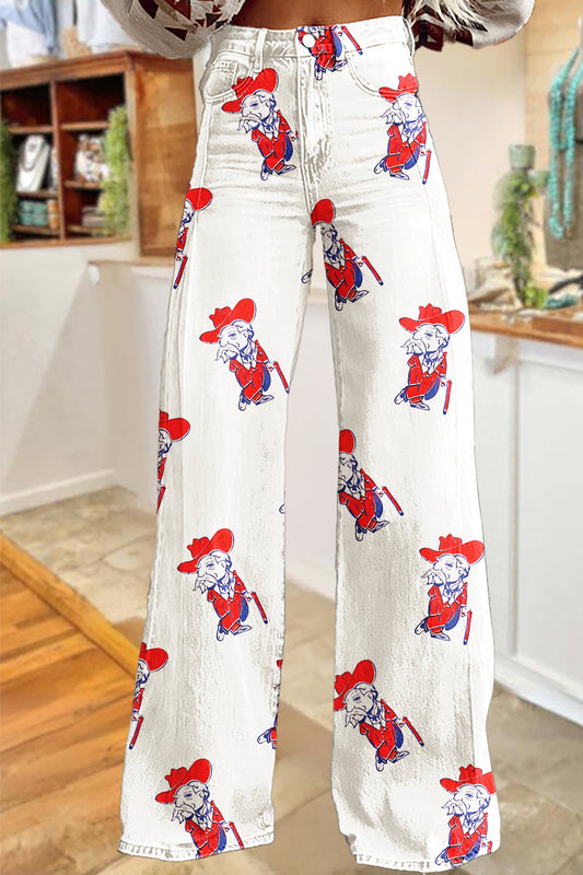 Game Day Ole Miss Rebels Wide-Leg Pants