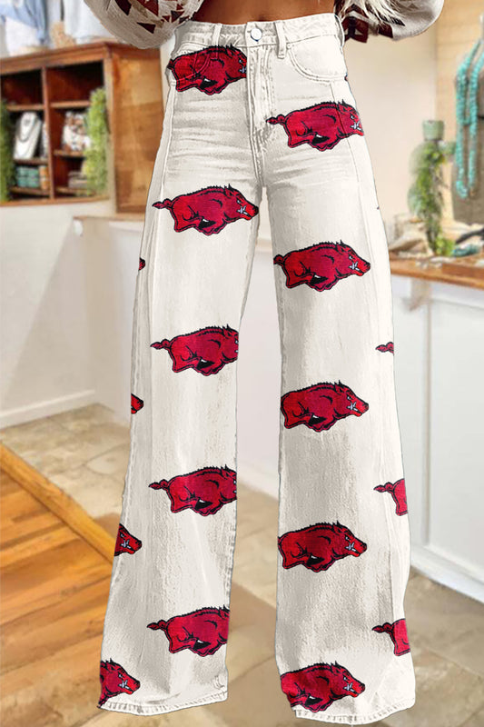 Game Day Arkansas Razorbacks Wide-Leg Pants