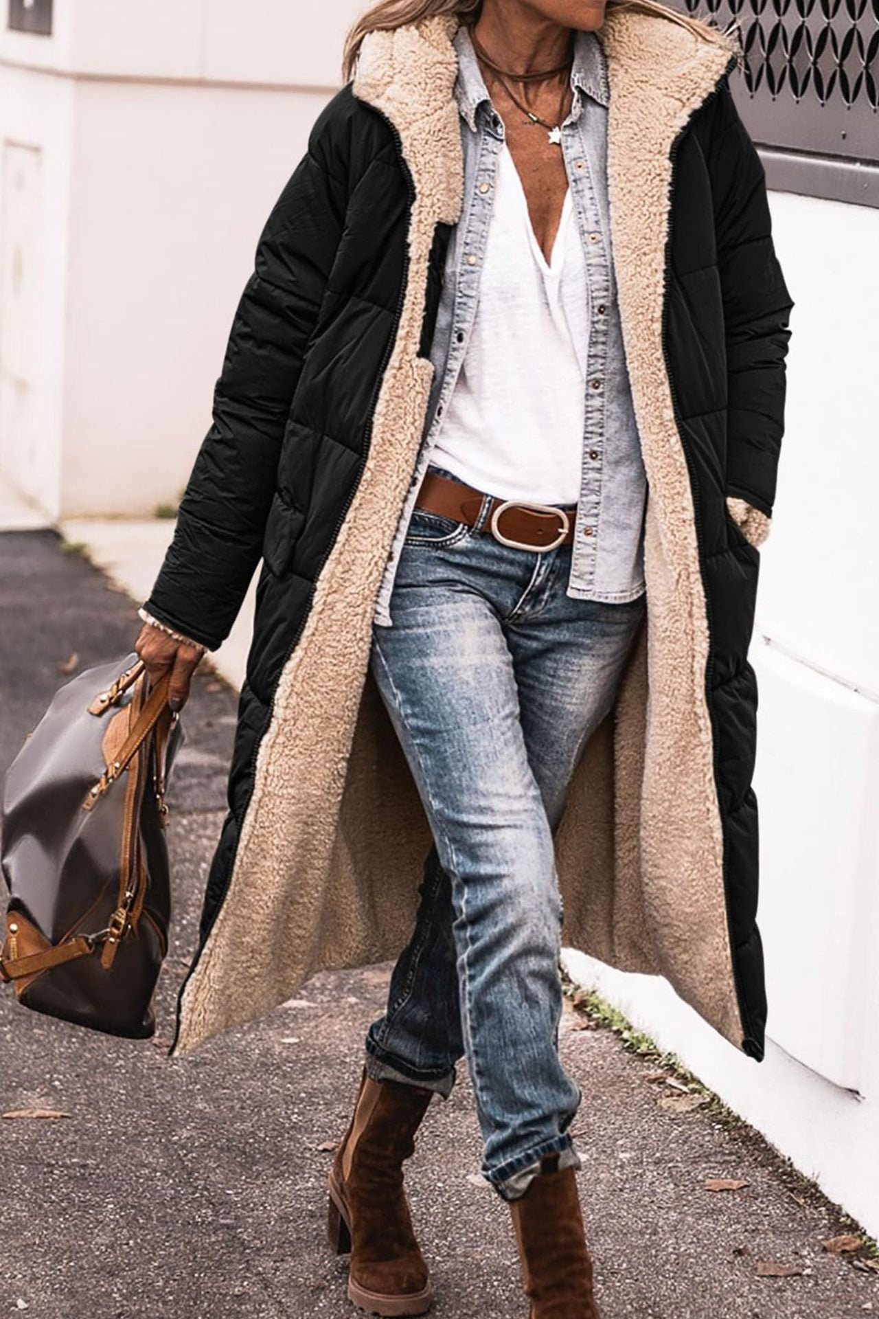 Susan - Cozy Reversible Coat for Women