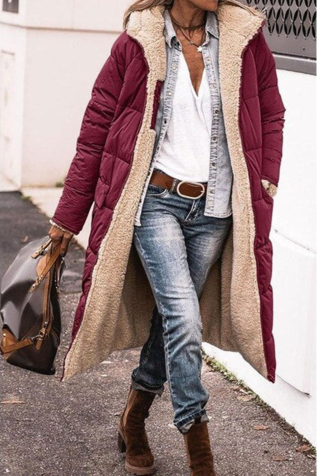 Susan - Cozy Reversible Coat for Women
