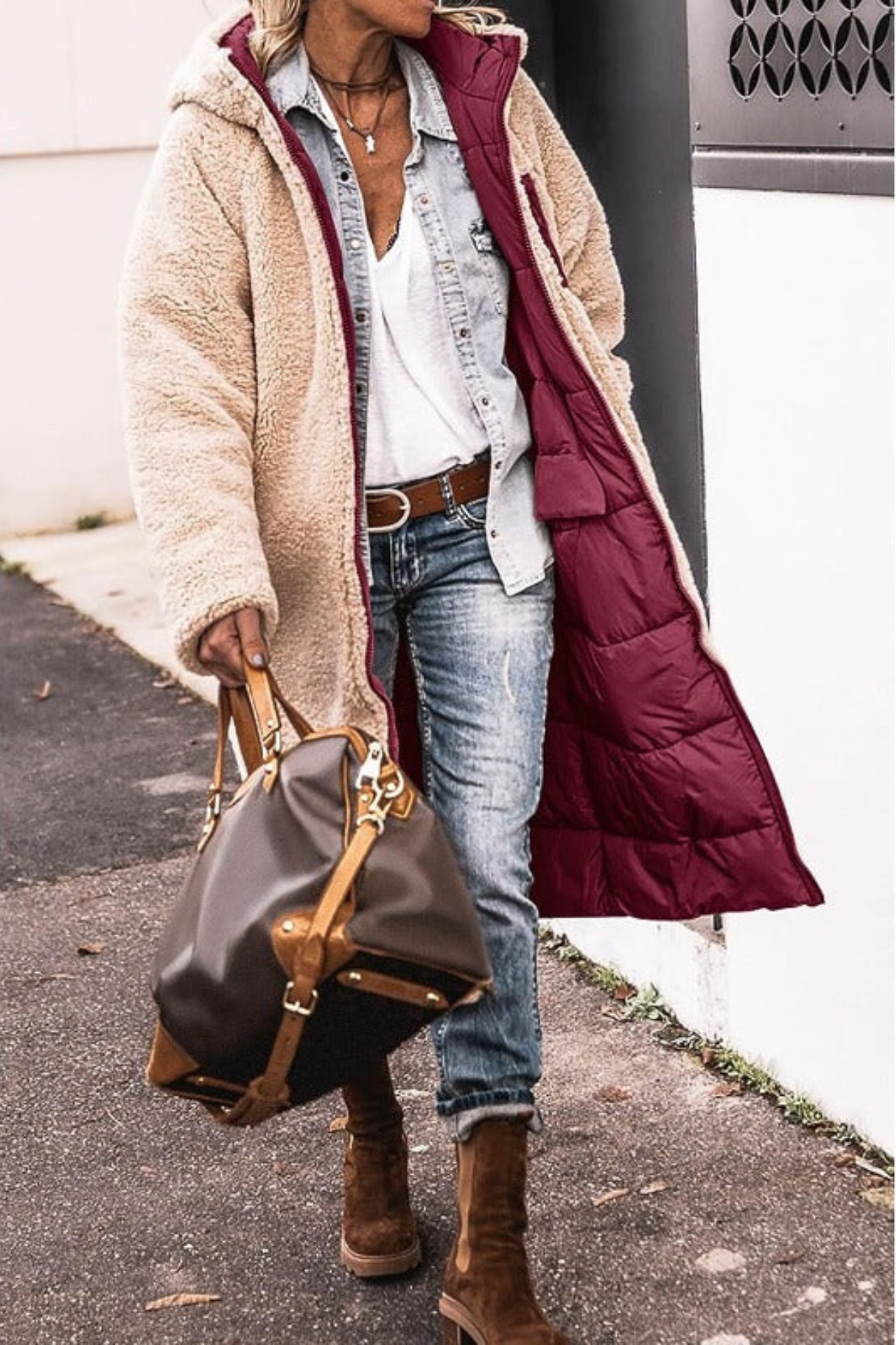 Susan - Cozy Reversible Coat for Women