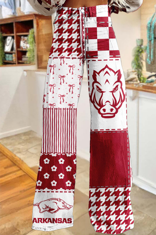 Game Day Arkansas Razorbacks Wide-Leg Pants