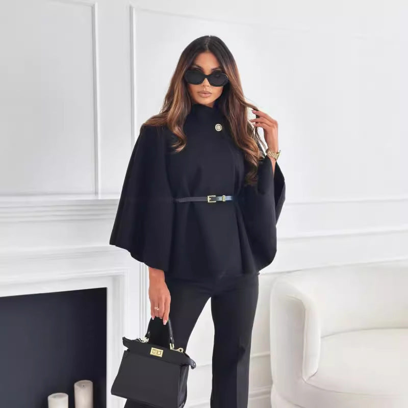Sandra - Stylish Butterfly Jacket with Belt