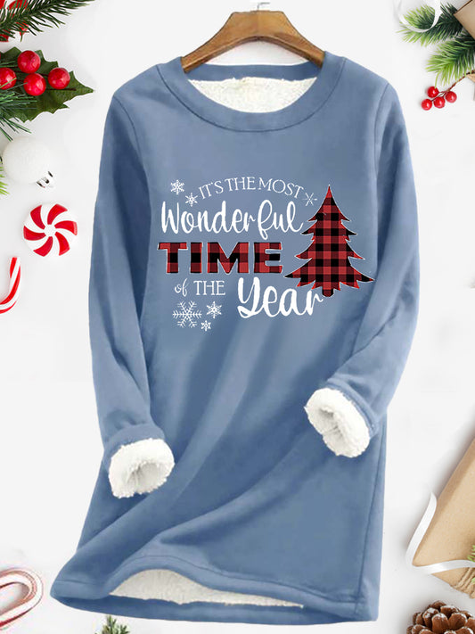 Wonderful Time The Year Printed Women's Thermal