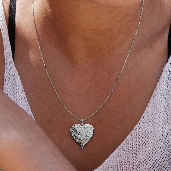 🔥Last Day Promotion 70% OFF"A Piece of my Heart has Wings"Pendant Necklace