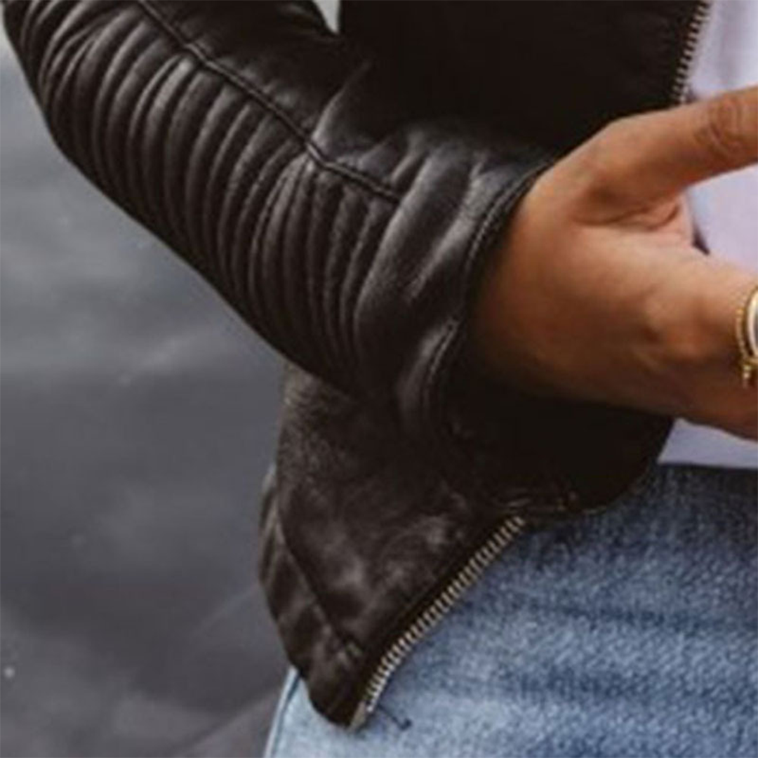 Gloria™ – Soft Black Leather Jacket