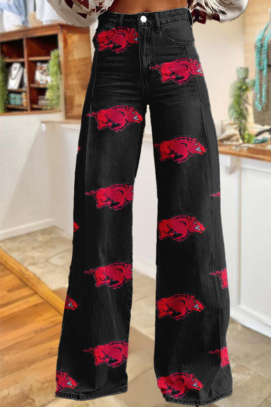 Game Day Arkansas Razorbacks Wide-Leg Pants