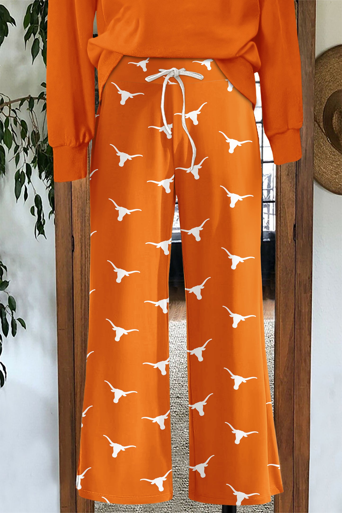 Texas Longhorns Print Wide Leg Pants