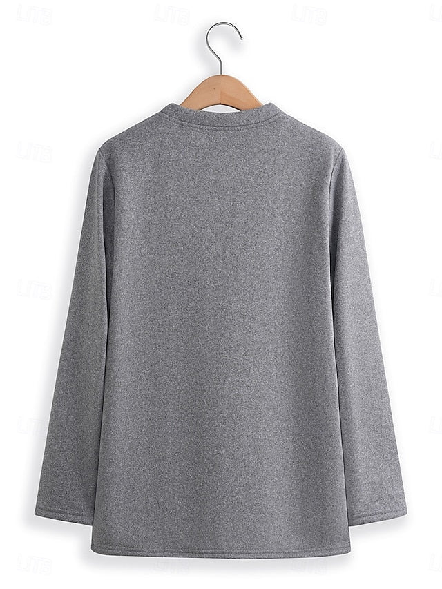 Mimi Because I'm Way Too Cool Printed Women's Fleece Sweatshirt