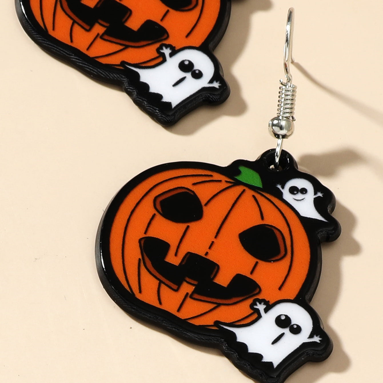 Quirky Halloween Pumpkin Earrings