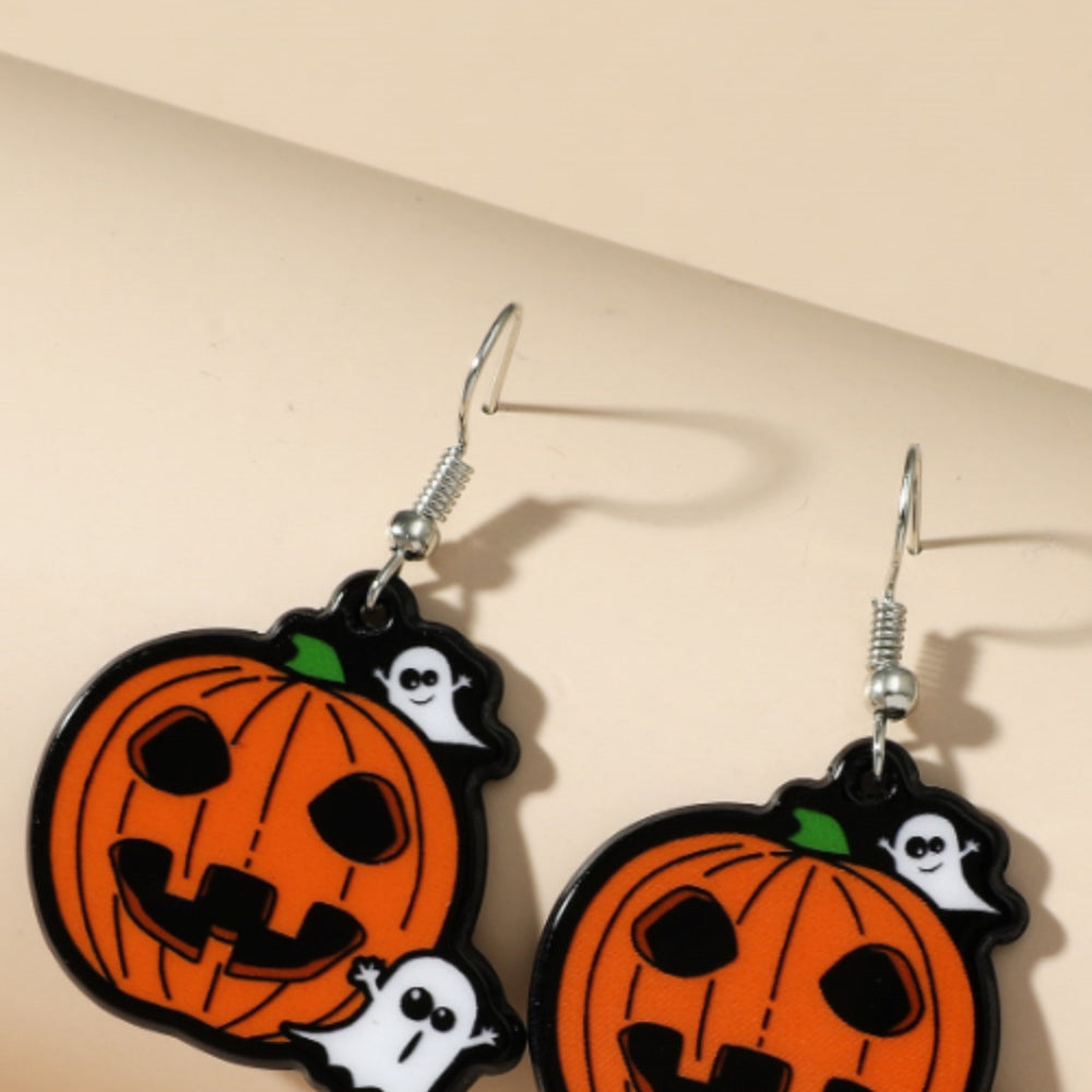 Quirky Halloween Pumpkin Earrings